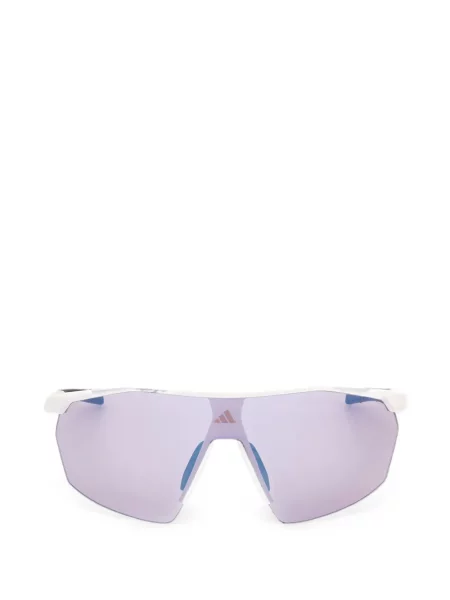 Ochelari de soare Adidas cu imprimeu geometric alb