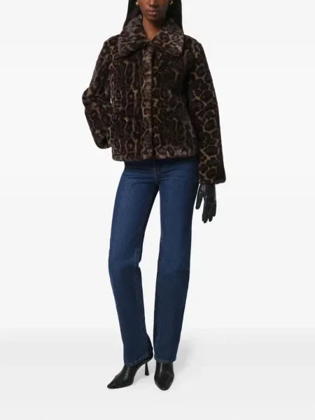 Geacă Apparis cu imagine cu model leopard maro