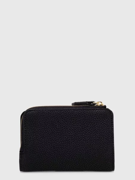 Portfel Emporio Armani skórzany z logo czarny
