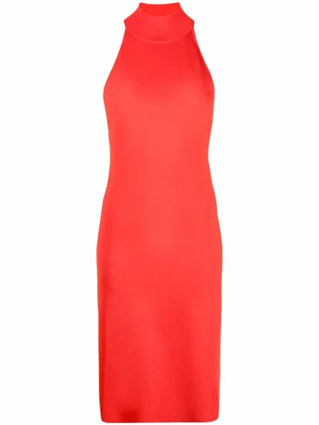 Rochie Givenchy fără mâneci tricotate roșu