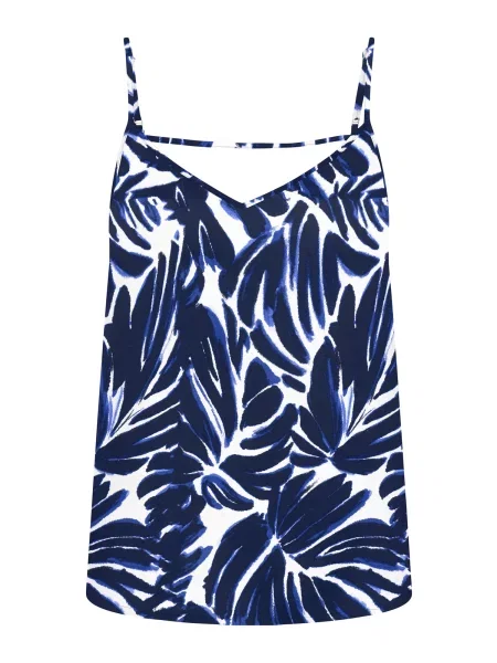 ONLY Top ONLNOVA LIFE PARIS albastru / bleumarin alb