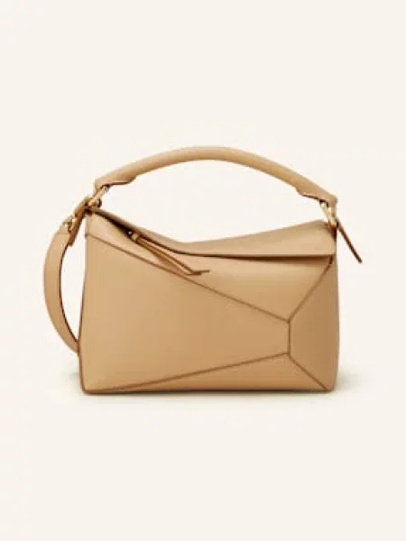 Loewe Kabelka Puzzle Edge Small béžová