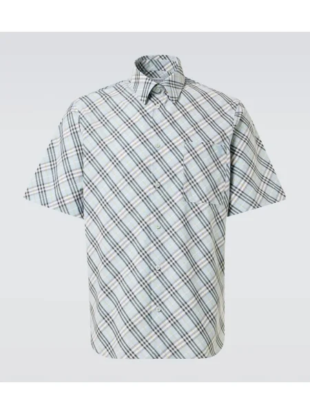 Košulja Burberry karirana plava