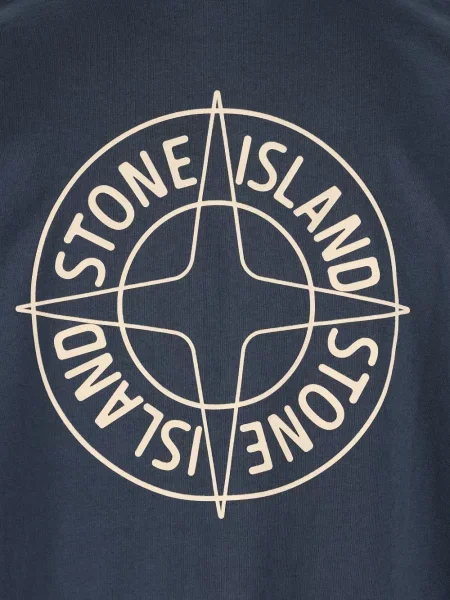 Tricou Stone Island cu strasuri albastru