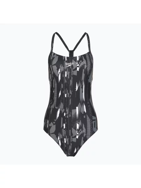 Speedo дамски бански от една част Allover Rippleback black черно
