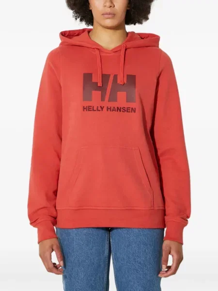 Hanorac cu glugă Helly Hansen cu imagine roșu