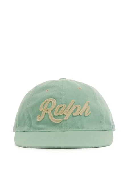 Haftowane сhinosy Polo Ralph Lauren z twillu do biegania niebieskie