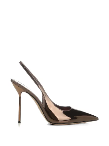Pantofi cu toc Paris Texas slingback maro