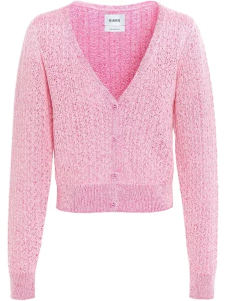 Cardigan Barrie din cașmir roz