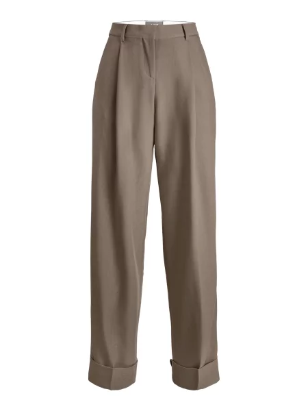JJXX Pantaloni cu dungă MARY deschis maro