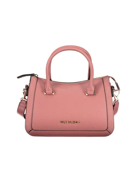 Torebka skórzana Valentino Bags skórzana różowa