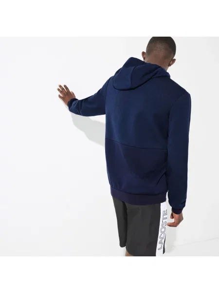 Bluza z kapturem Lacoste szara