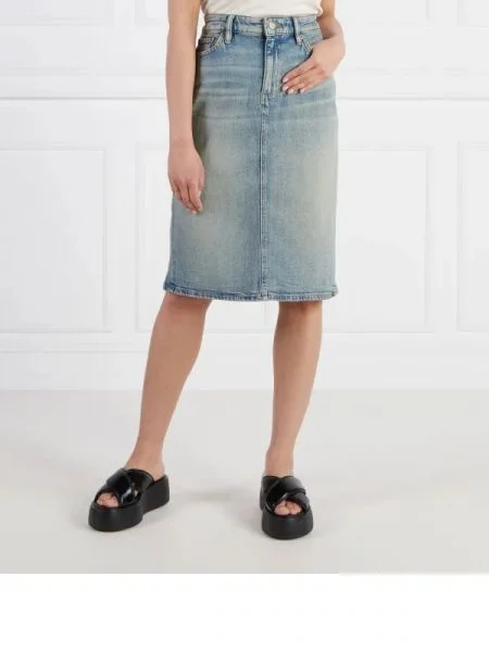 LAUREN RALPH LAUREN Fustă DANIELA-KNEE-PENCIL albastru