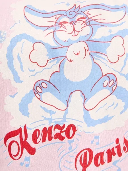 Кофта Kenzo з принтом рожевий