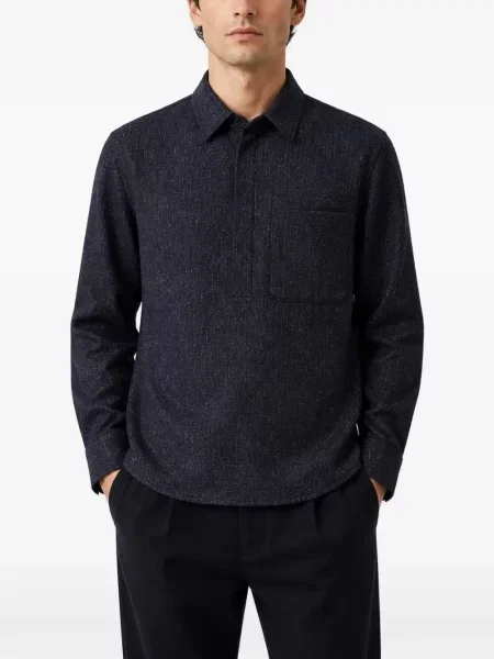 Lung tricou polo Retori albastru