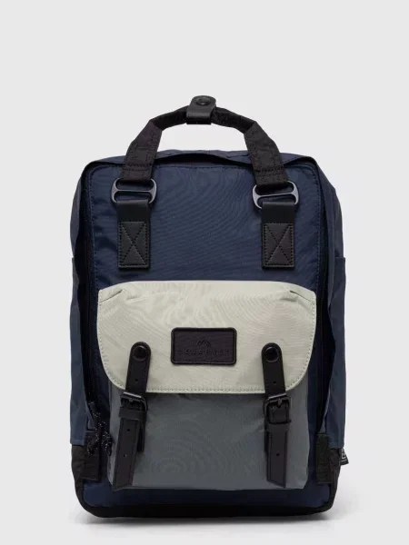 Раница Doughnut Macaroon голям с десен тъмносиньо