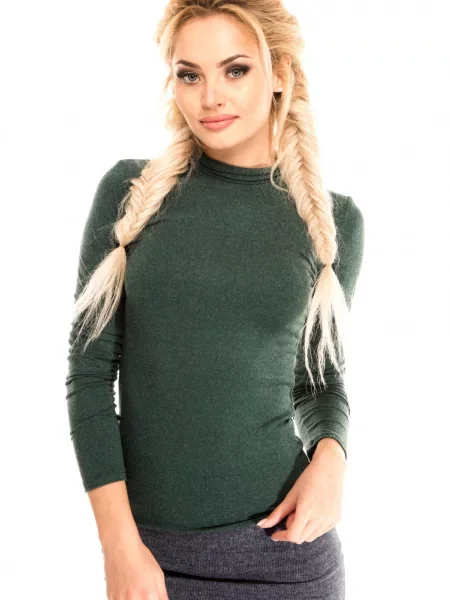 Вовняна Водолазка ISSA Plus зелений