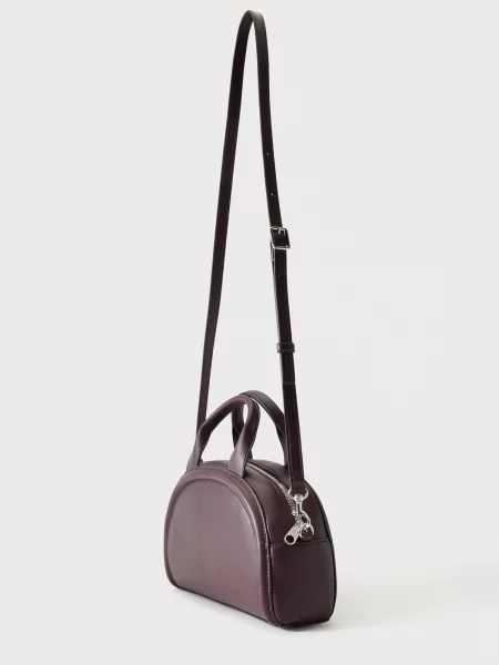 Calvin Klein Kabelka Bold Ck Dome Crossbody Bordová