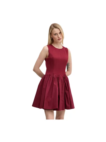 Sukienka mini Never Fully Dressed brązowa