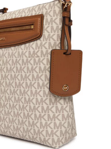 Kabelka MICHAEL Michael Kors Jet Set Travel Krémová béžová