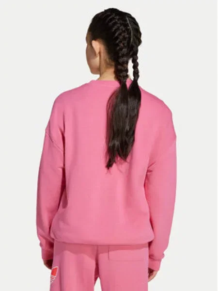 Adidas Pulóver Trefoil rózsaszín