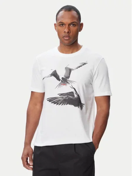 HUGO Marškinėliai Dirunn balta