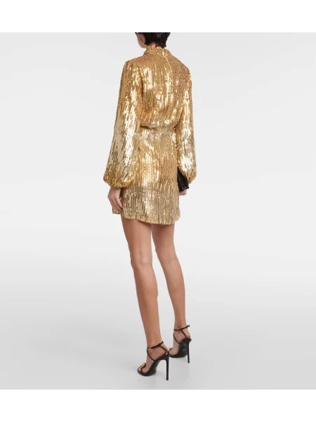 Rochie Rixo auriu