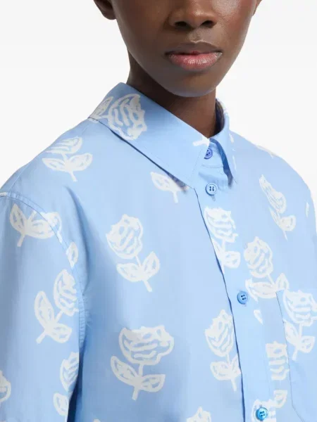 Cămașă Marni cu imagine albastru