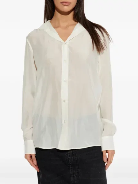 Selyem ing Maison Margiela fehér