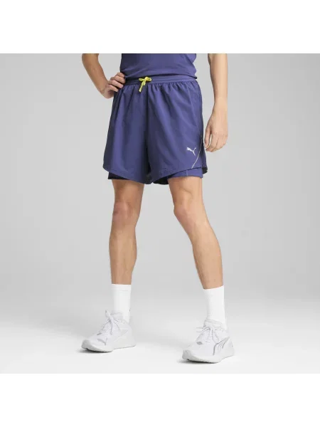 PUMA szorty do biegania 2 w 1 ULTRAWEAVE 5" Akcesoria S niebieski