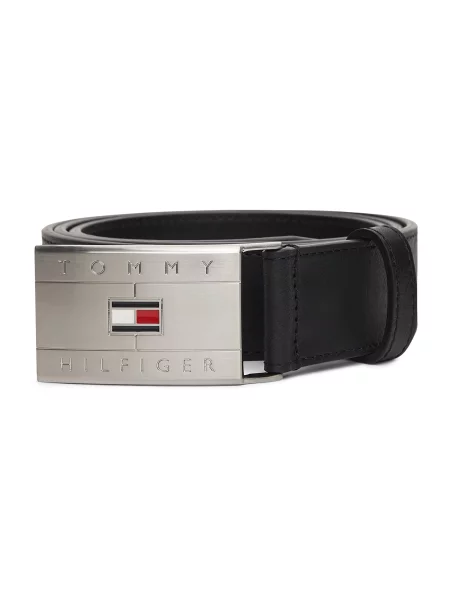 TOMMY HILFIGER Curea / argintiu negru