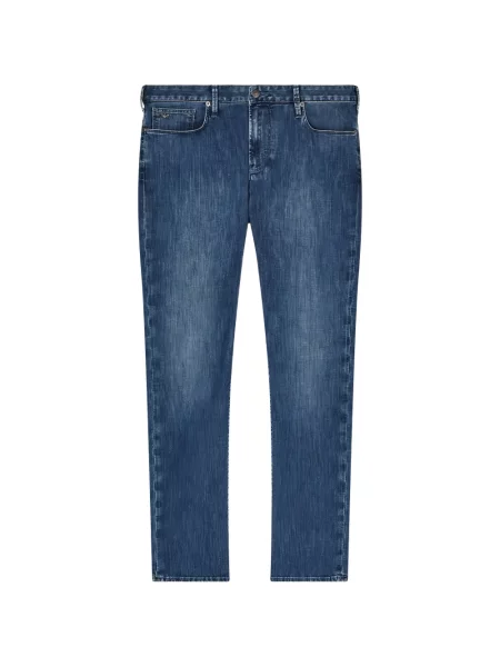 Pantaloni Emporio Armani cu 5 buzunare albastru