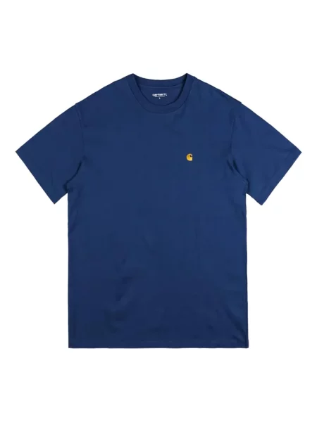 Tricou Carhartt Wip cu autograf albastru