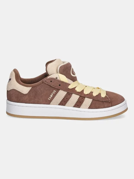 Σουέτ αθλητικά παπούτσια adidas Originals Campus Double W καφέ
