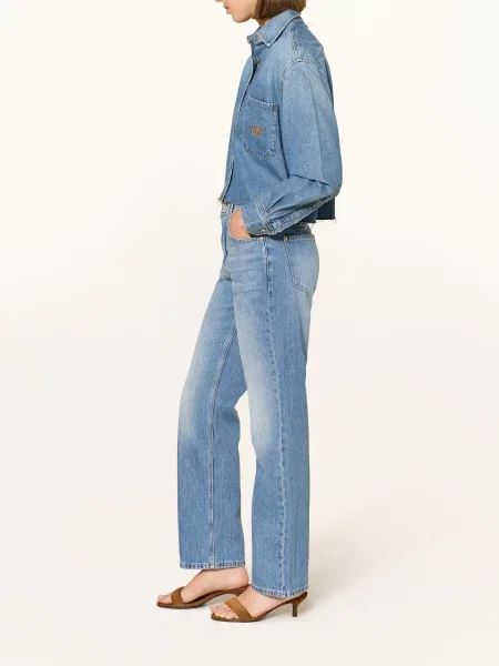 Joop! Jeans Jeansy Straight Mia blau niebieskie