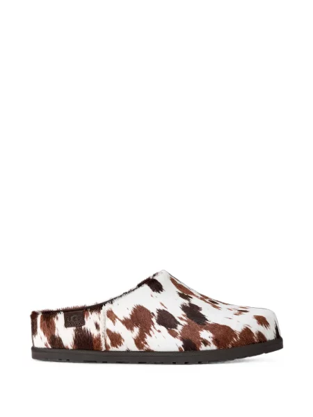 Papuci tip mules Ugg alb
