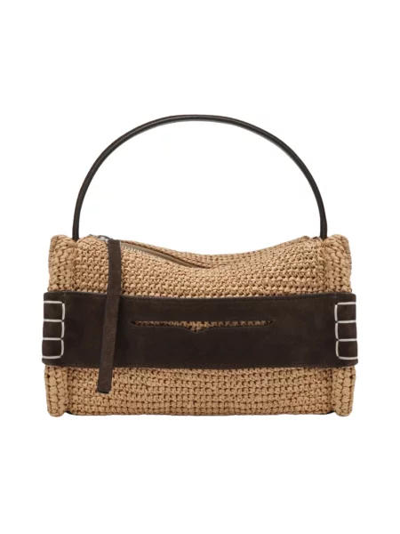Loafersy Jw Anderson skórzane beżowe
