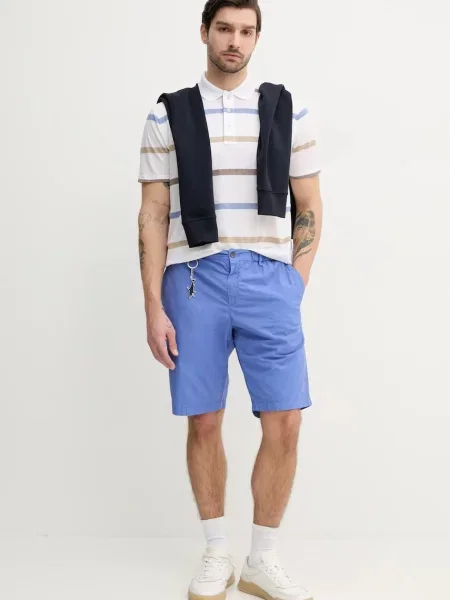 Paul&Shark polo wzorzysty biały