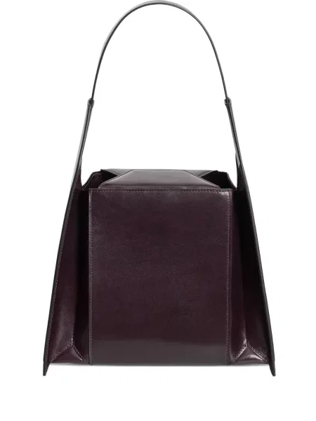 Geanta de piele Merryl Tielman din piele violet