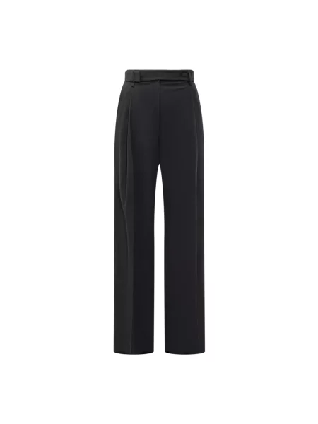 Spodnie Emporio Armani wełniane czarne