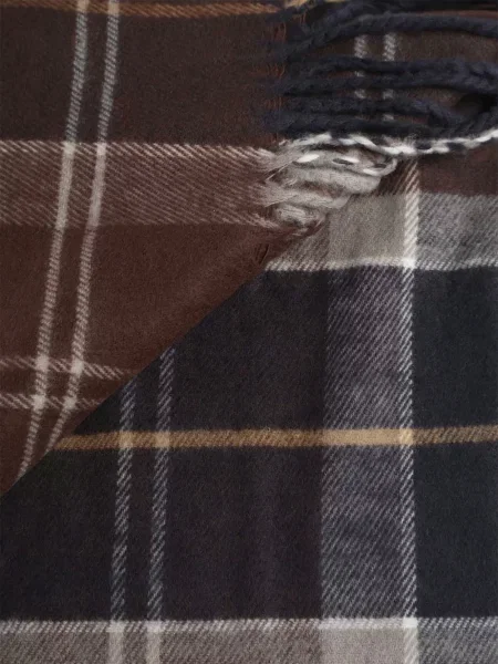 Fular Barbour în carouri albastru