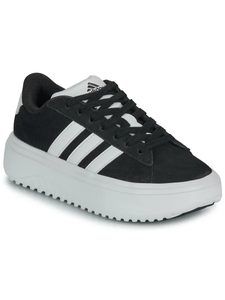 Bőr félcipő Adidas fekete