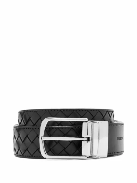 Cu centură curea Officine Creative din piele negru