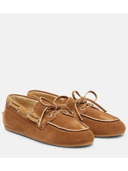 Loaferke Miu Miu iz semiša rjava