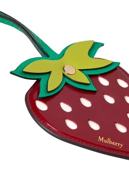 Pandantiv Mulberry din piele roșu