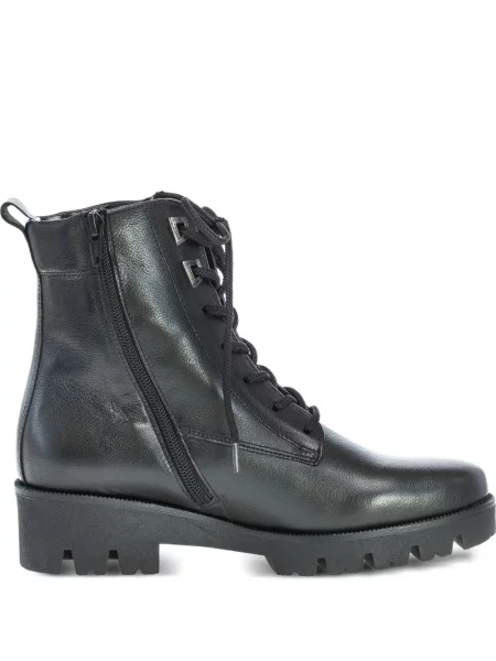 Botine Gabor cu șireturi din dantelă chunky negru