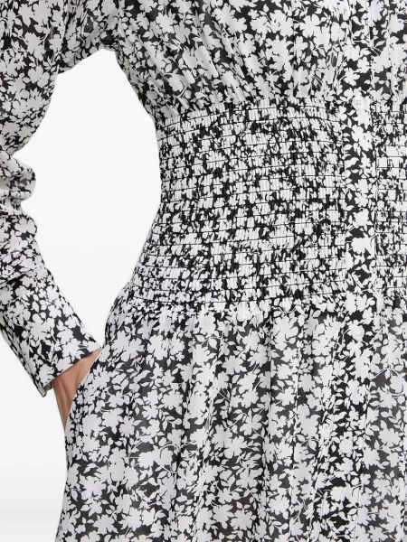 Rochie mini Michael Michael Kors din piele până la genunchi de costum alb