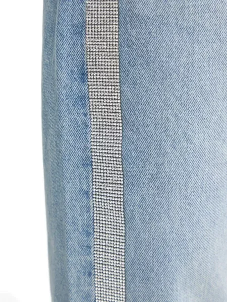 Kožne prugaste traperice Levi's® plava