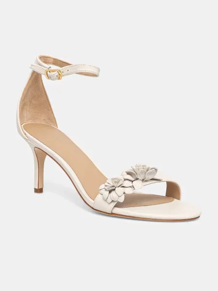 Lauren Ralph Lauren sandale cu înalt din piele Allie M Flwr bej