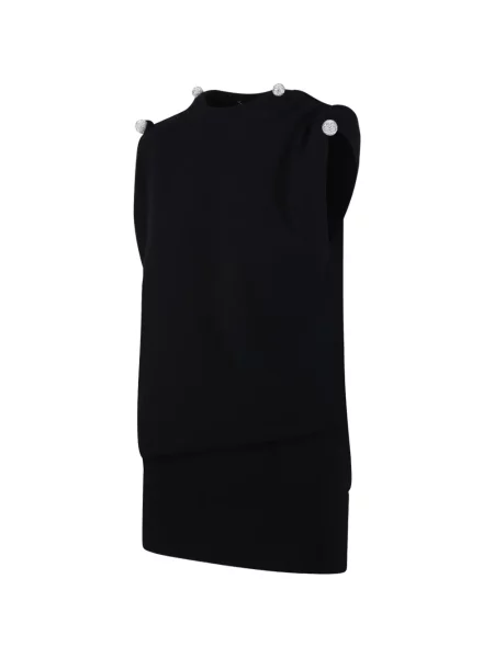 Rochie mini Giuseppe Di Morabito fără mâneci negru